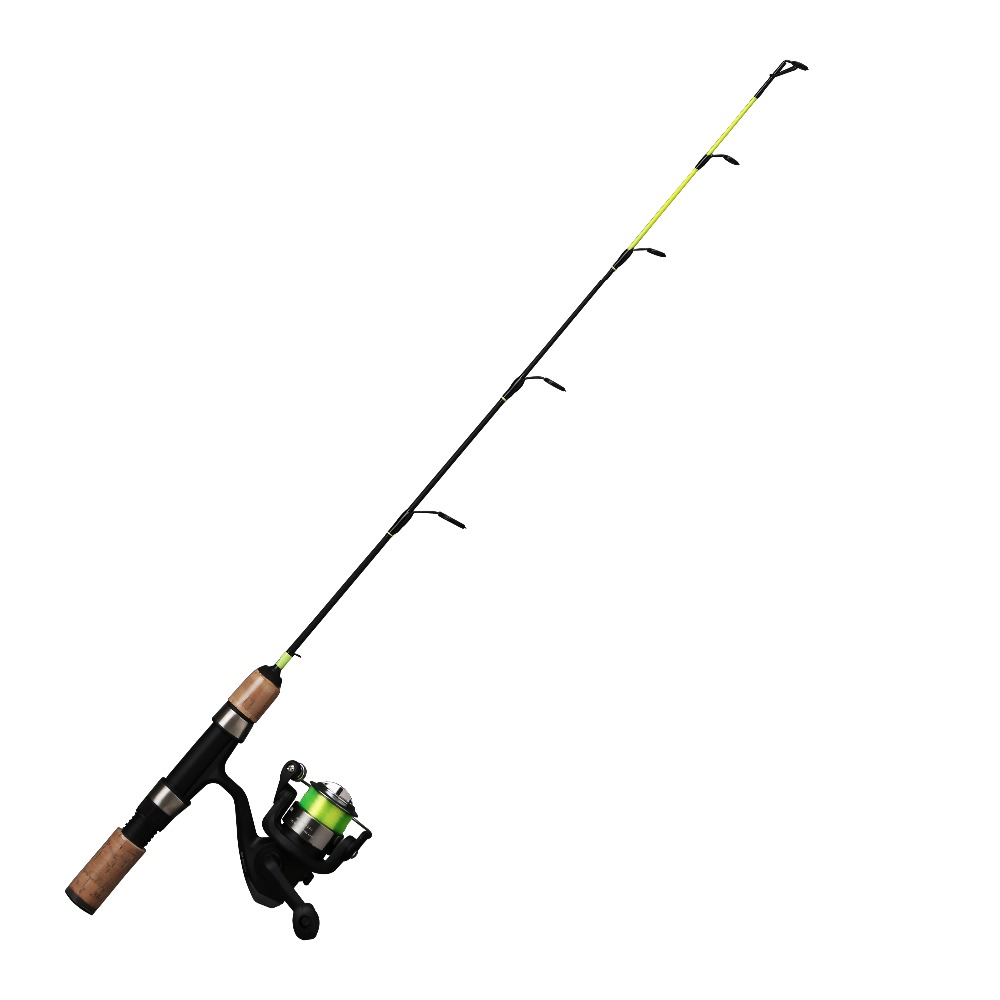 70cm pro fiber glass ultra light Ice fishing rod reel combo with cork handle  and aluminum spool fishing reel - Paladin fishing