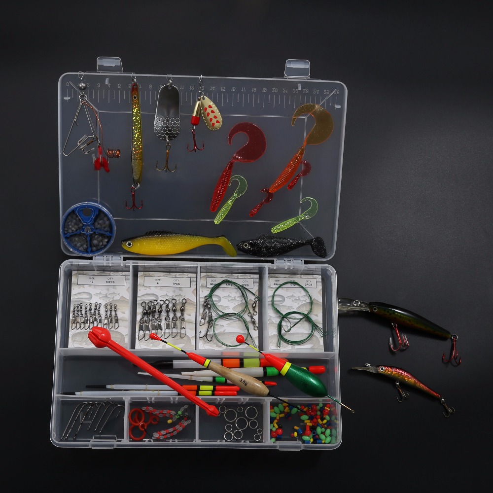 PALADIN Cheap Pike / Zander Fishing Kits / Sets within Wobbler / Line /  Swivel / Sinker / Blinker / Soft Lure - Paladin fishing